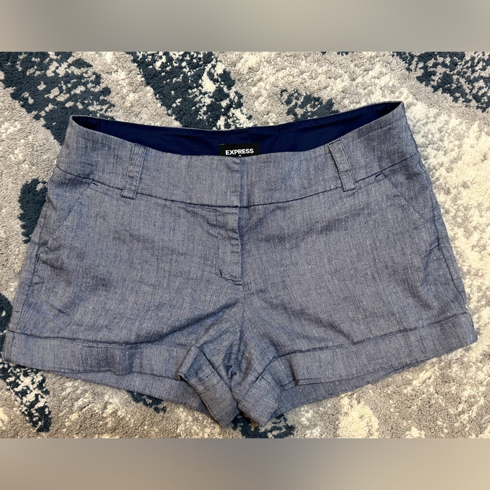 Express Midi Mid-rise Twill Short Size 10